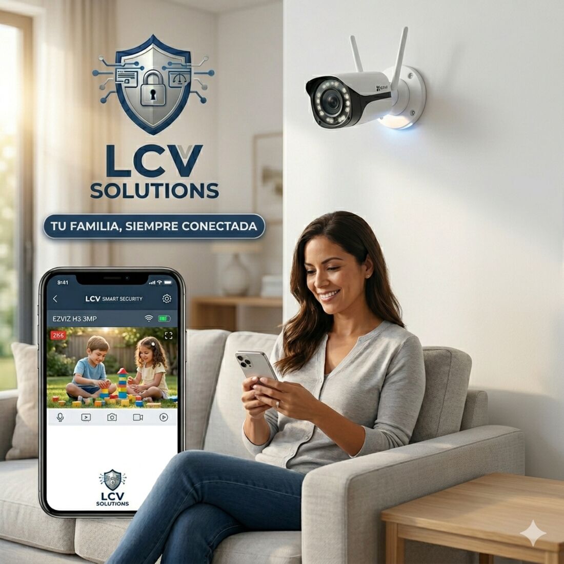 Cámaras de seguridad vistas desde el celular